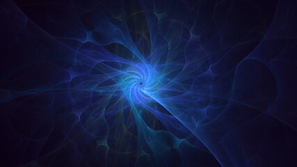 3D rendering abstract multicolor fractal light background