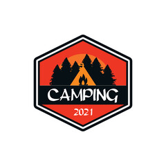 Camping Logo , Outdoor Logo Vector