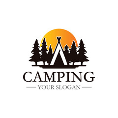 Camping Logo , Outdoor Logo Vector