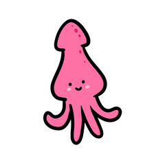 ink fish hand drawn. simple and cute illustrations in vector design