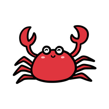 recommend clip art: crab hand drawn. simple and cute illustrations in vector design