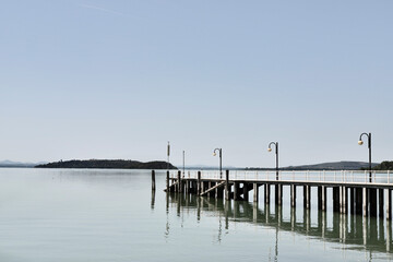 Lakefront and pier -Italy-
