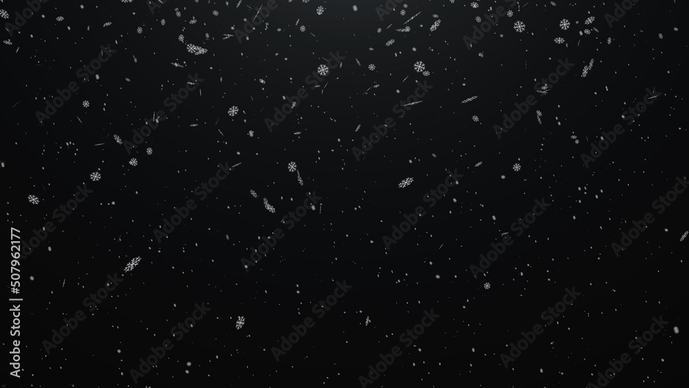 Wall mural snowfall particle background for background usage concept