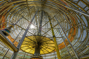 Background of religious sights on high mountains in Hat Yai District of Thailand (Phra Maha Ruesee Chedi Tripob Trimongkol) is a beautiful stainless steel pagoda, tourists always come to make merit du