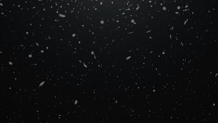 Snowfall particle background for background usage concept