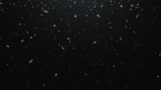 Snowfall particle background for background usage concept