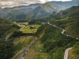 Beautiful View of Nature in Ifugao Mountain Province Philippines 