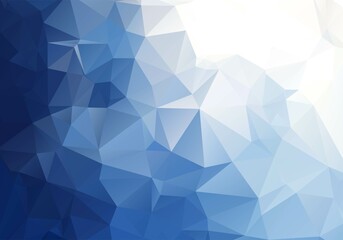 Obraz premium Abstract low poly dark blue triangle background