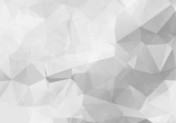 Abstract low poly gray triangle shapes background