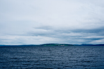 View towards Helgøya Island of Lake Mjøsa in May.