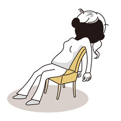 鬱な女性イメージ