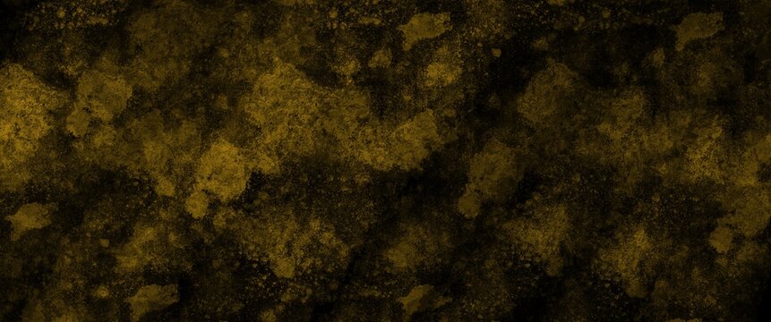 Tie dye pattern. Abstract modern background. Black gold texture.