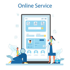 Ophthalmologist online service or platform. Ophthalmology specialist