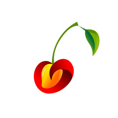 cherry with mango concept design