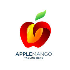 apple with mango concept design