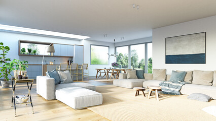 modern living room interior.