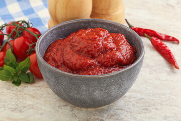 Natural organic pure tomato pasta