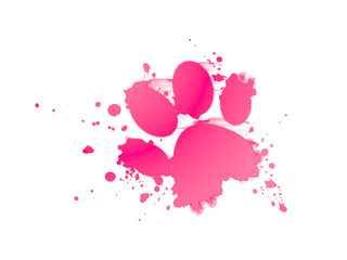 Obraz na płótnie Canvas Pink Dog Paw