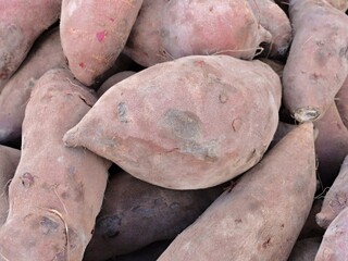 Sweet potatoes from the market 