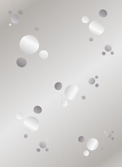 Silver background with circles