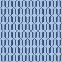 Japanese Hexagon Zigzag Motif Vector Seamless Pattern