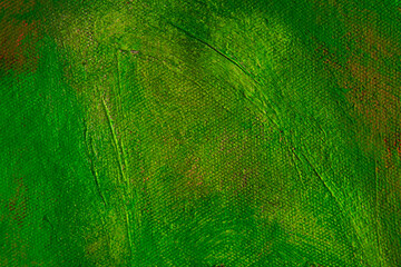 Green background oil paint texture.