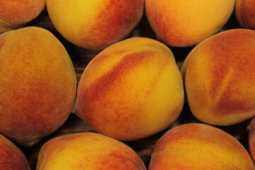 Fototapeta na wymiar peaches background. peach backdrop.
