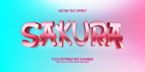 Sakura Japan Editable Text Effect