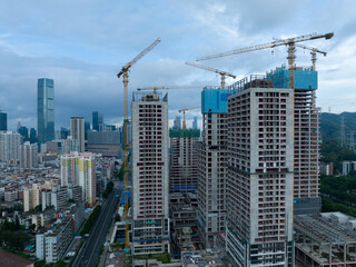 Aerial view of landscape in shenzhen, China