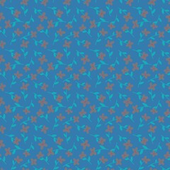 Floral seamless flower pattern for fabrics and textiles and packaging and gifts and cards and linens and kids