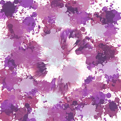 Abstract artistic Background with  colorful blots. Ink splattered background.