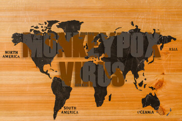 Monkeypox outbreak concept. Monkeypox is caused by monkeypox virus. Smallpox is a viral zoonotic...