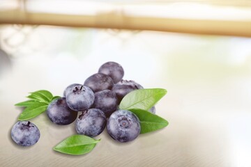 Tasty sweet berry, Blue berries on the desk