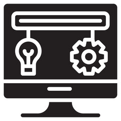 news project glyph icon