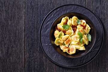 italian Tortelloni stuffed with sun dried tomatoes