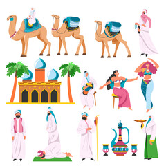 Arabic culture and tradition, dancers and sheikh