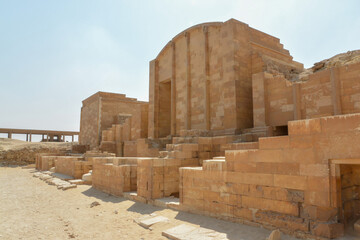 Heb Sed Court of the step pyramid of Djoser in Saqqara, Egypt