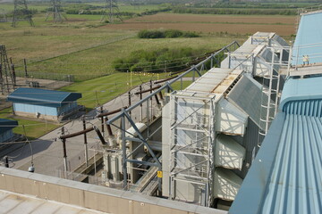 Gas powered electrical generation power station, supplying Electricity to domestic and industrial connections around the UK 