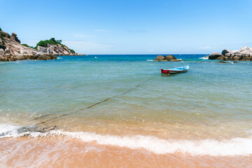 beach and rocks during summer vacation
