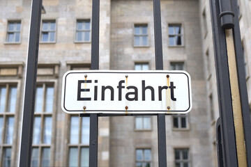 Obraz premium Berlin - Panneau entrée