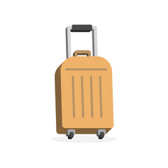 3d luggage concept in minimal cartoon style