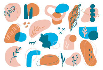 Blob, Memphis, Abstract Shape Doodle Design Element Vector Illustration