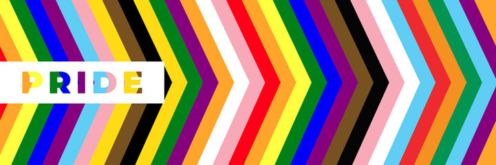 LGBT, LGBT+ illustration concept. Symbol Lesbian, Gay, Bisexual, Transgender rainbow flag. Abstract banner, background, poster for pride month or lgbt design. Colorful rainbow flags can be used web