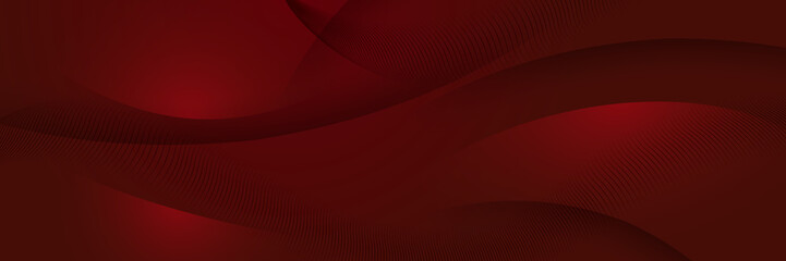 Red abstract banner background