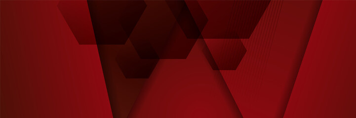 Fototapeta premium Red abstract banner background