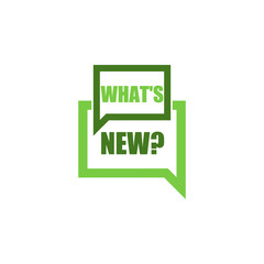 Whats new symbol icon isolated on white background