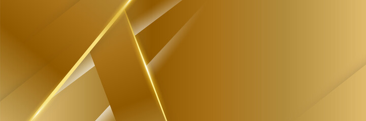 Abstract gold banner background