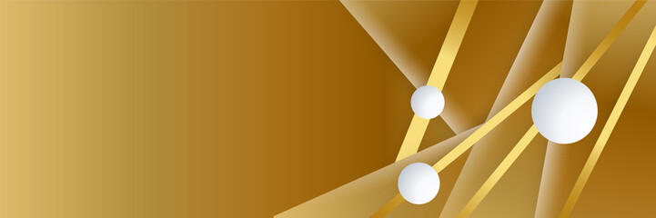 Abstract gold banner background