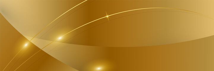 Abstract gold banner background