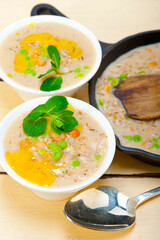 Hearty Middle Eastern Chickpea and Barley Soup